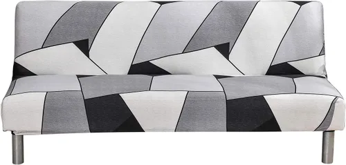 Vista 19 de Fundas de sofá sin brazos, elásticas de elastano, funda plegable para sofá cama, futón sin reposabrazos, protector de muebles para sala de estar