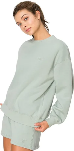 Vista 36 de Cali1850 Sudadera Cloud Nine Fleece Crew para mujer, ajuste relajado, cuello acanalado, puños y dobladillo