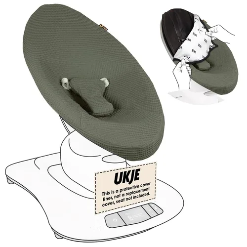 Vista 12 de UKJE Liner Baby Rocker Cover - Compatible con 4moms MamaRoo 4 Old Model Before 2022 - Funda para columpio para bebé, cubierta de gorila - Funda