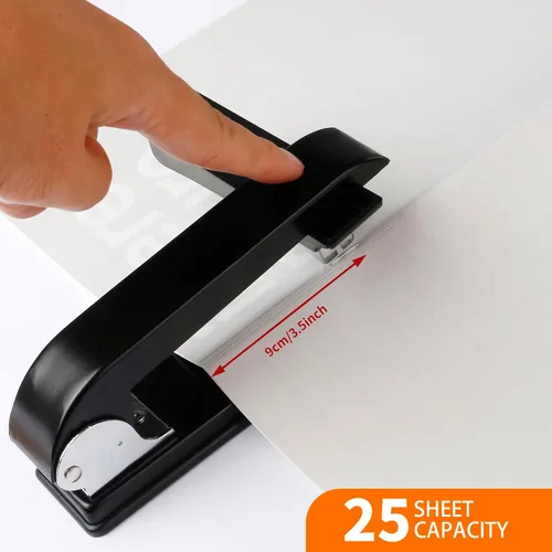 Vista 6 de Eagle - Engrapadora con brazo giratorio, capacidad 12 hojas, especializada para engrapar folletos, color negro