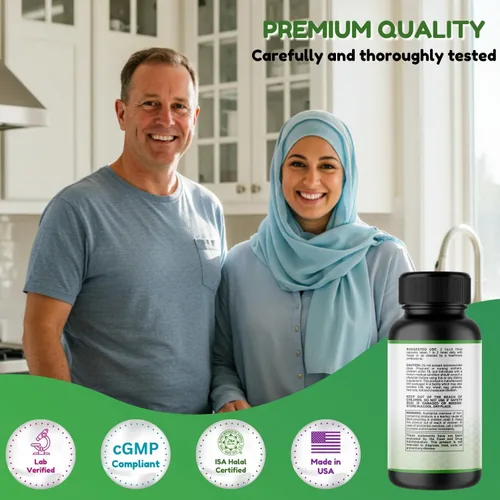 Vista 5 de SHIFAA NUTRITION Multivitaminas halal para mujeres, hombres y adultos, 30 porciones Hierro, vitamina A, B6, B12, biotina, niacina, C, D3, E, zinc