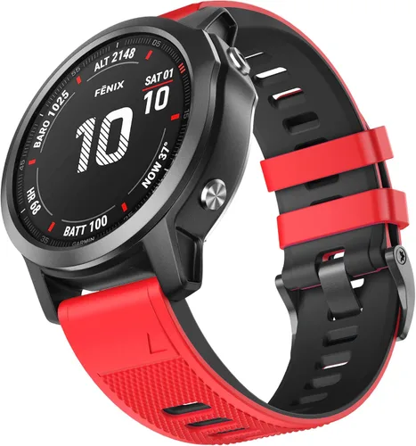 Vista 11 de NotoCity for Fenix 6 Band 22mm Width Soft Silicone Watch Bands for Fenix 7/5/5 Plus/ 6 Solor/6 Pro/Forerunner 935/Forerunner 945/Approach S60/Quatix