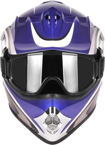 Vista 4 de JAGASOL - Cascos de motocross DOT para niños de 8 a 14 años, cascos de bicicleta de calle, todoterreno, bicicleta de cross para niños, BMX, MX