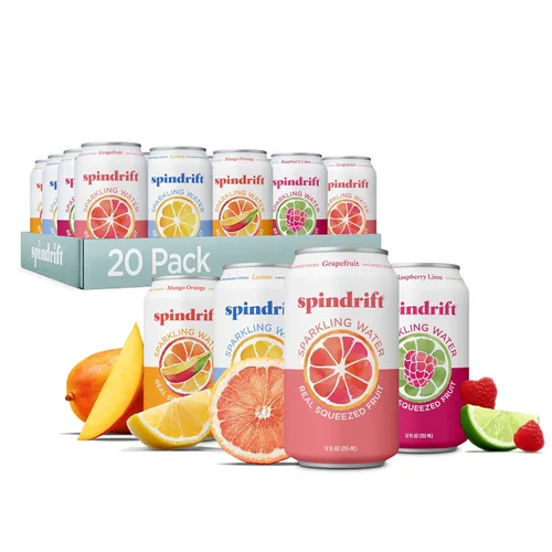 Vista 8 de Spindrift Lemonade 3 sabores variados paquete de 20