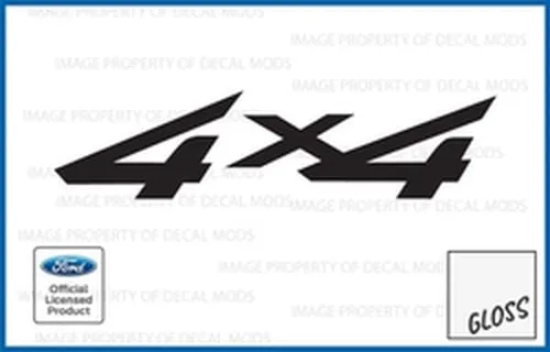 Vista 8 de Adhesivos 4x4 para Ford F250 F350 (1997-2010) Negro - CB
