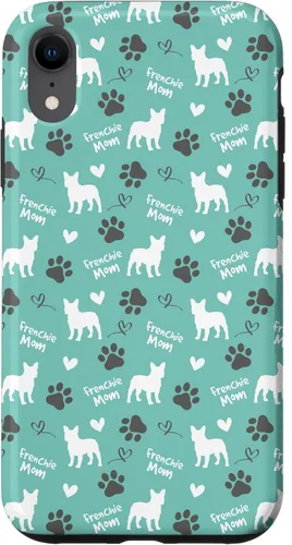 Vista 25 de Frenchie Mom French Bulldog Mom Blue Women Case for iPhone 17