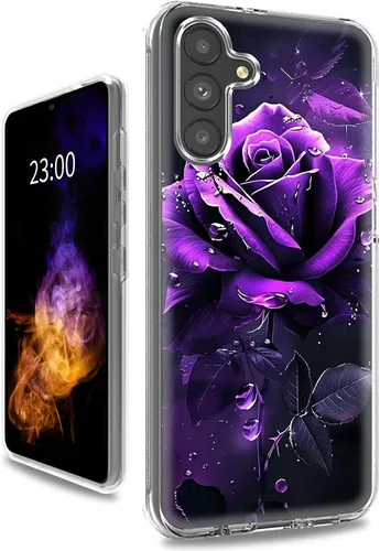 Vista 14 de Funda transparente para Samsung A15 5G de 6.5 pulgadas, doble capa protectora a prueba de golpes de PC transparente de silicona suave