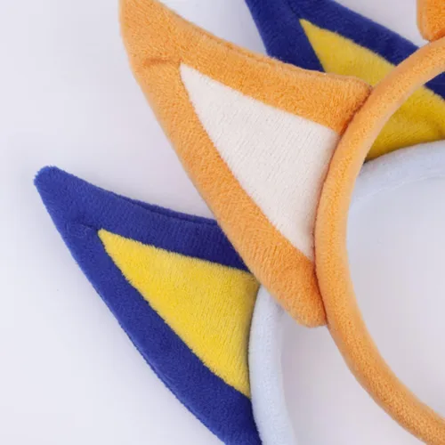 Vista 4 de JANEMO Diadema de orejas de perro, diademas de Halloween para niños, orejas de perro para disfraces de perro, accesorios de Halloween para niños