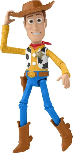 Vista 5 de Mattel Disney Pixar Toy Story Juguetes, Figura de Acción Woody Lanzando Lazo, Regalos Coleccionables para Niños