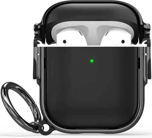 Vista 62 de Maxjoy Funda para AirPods 3 con cerradura, funda protectora rígida de 3ª generación para AirPod de 3ª generación para mujeres y hombres con llavero