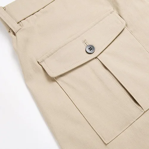 Vista 9 de Pantalones Largos Cargo Hombre Casual Color Puro aire Libre Bolsillos cremallera Pantalones deportivos Elasticidad