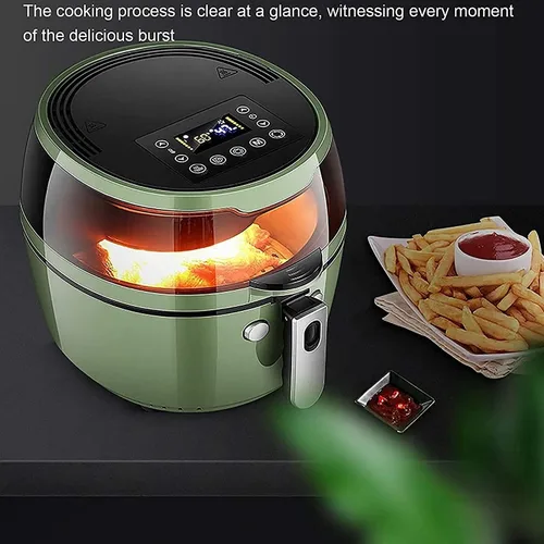 Vista 4 de Freidora de aire de 8.4 cuartos de galón, 1500 W, freidora de aire tostadora, horno combinado con asador y deshidratador, controles digitales