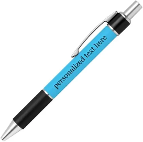 Vista 12 de Bolígrafo personalizado – Nombre o mensaje personalizado – Colores o impresiones – Regalo de papelería, suministros para la escuela de negocios
