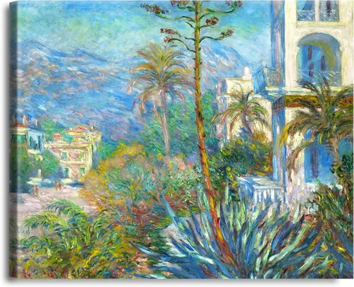 Vista 301 de A&T ARTWORK Antibes Seen from The Salis Gardens de Claude Monet Las Obras de Arte Clásico Mundial Reproducciones, Impresiones de Arte en Lienzo