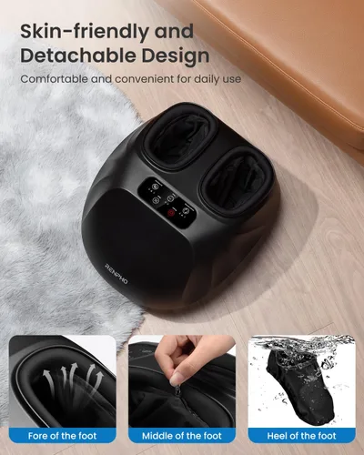 Vista 8 de RENPHO Masajeador de Pies con Calor [2026 Actualizado], Masajeador de Pies Shiatsu para Fascitis Plantar, Regalos de Cumpleaños para Mujeres