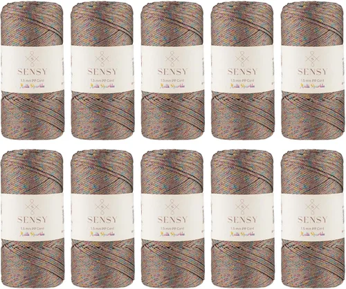 Vista 11 de Sensy Premium Cuerda de Poliéster 1.5mm (0.059 pulgadas) 164 Yardas Cuerda de Polipropileno 100% Cuerda de Macramé 1.5mm Cuerda para Bolsa