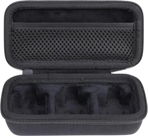 Vista 2 de Aenllosi Estuche rígido para Rode Wireless ME/GO III/GO II Sistema de micrófono inalámbrico compacto digital de doble canal (negro)