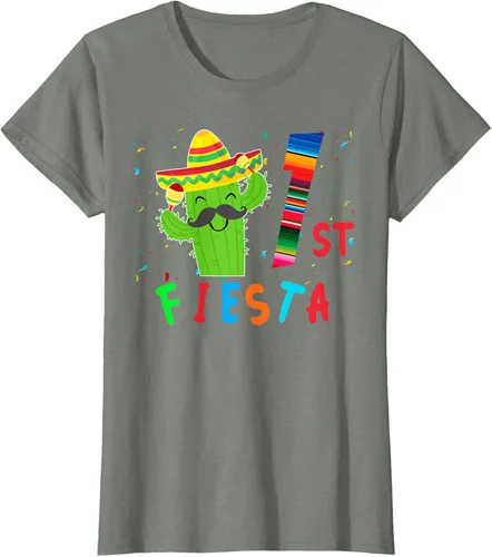 Vista 13 de Camiseta mexicana para fiesta temática de cumpleaños a juego, Negro, S