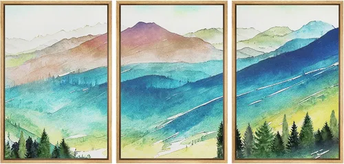 Vista 76 de MUDECOR Lienzo enmarcado para pared, juego de arte de ramo de flores de vida muerta de Marie Frosch, naturaleza, desierto, ilustración, arte