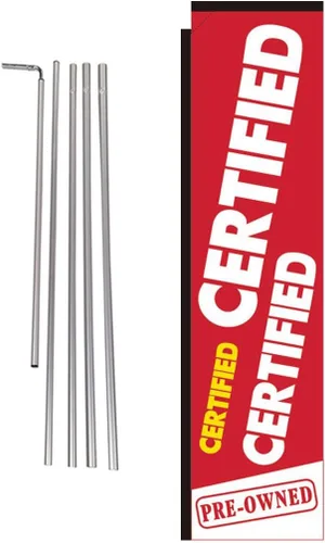 Vista 16 de Bandera de pluma rectangular para concesionario de automóviles con kit de poste y pico de tierra, compatible con carteles de Audi Carlot