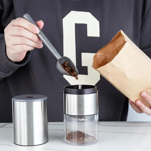 Vista 7 de Easyworkz Diego - Cafetera de café expreso para estufa, 12 tazas de 17.5 onzas, con mango largo hueco de acero inoxidable, cuchara medidora de 0.27
