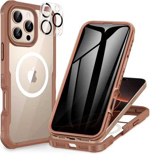 Vista 70 de CENHUFO Funda de privacidad para iPhone 11 Pro, funda de cuerpo completo con protector de pantalla de privacidad de vidrio templado 9H integrado
