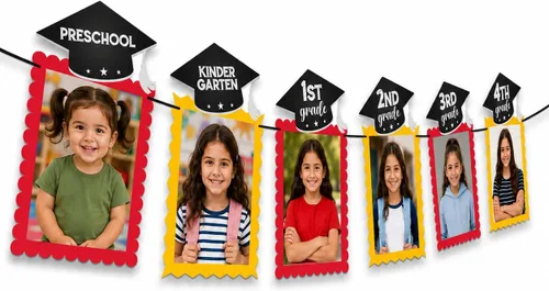 Vista 7 de KatchOn, Cartel fotográfico de graduación K-12 de 5 x 7 pulgadas, tarjetas fotográficas de 12+6 Cartel de graduación 2026 personalizado
