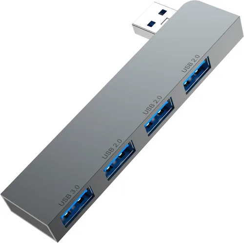 Vista 7 de Paquete de 2 Concentradores USB, Fidioto Concentrador USB de 4 Puertos (1 * Hub 3.0, 3 * Hub 2.0), Concentradores de Red para Laptop, iMac Pro