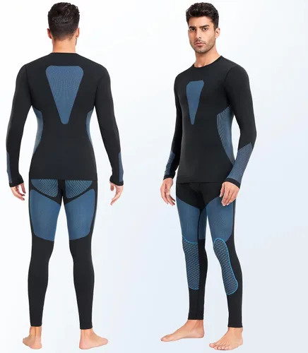 Vista 2 de SIMIYA Conjunto de ropa interior térmica para hombre, ropa interior larga para hombre, ropa interior larga para hombre, parte inferior superior