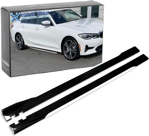 Vista 10 de Xotic Tech - Faldas laterales inferiores para automóvil, protector de panel basculante, divisor de alas, difusor de línea inferior, kit de cuerpo