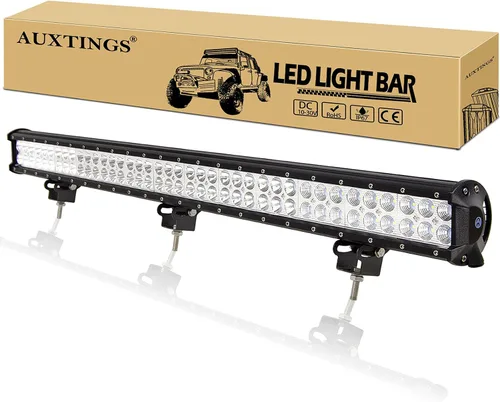 Vista 14 de AUXTINGS Barra de luz LED de trabajo de 12 pulgadas de 72 W con foco de inundación para todoterreno, para jeep, todoterreno, furgoneta, caravana