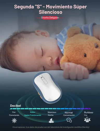 Vista 3 de Ratón mecánico indetectable, movedor de mouse ultradelgado, con temporizador de intervalo aleatorio, agitador de mouse sin conductor silenciosamente