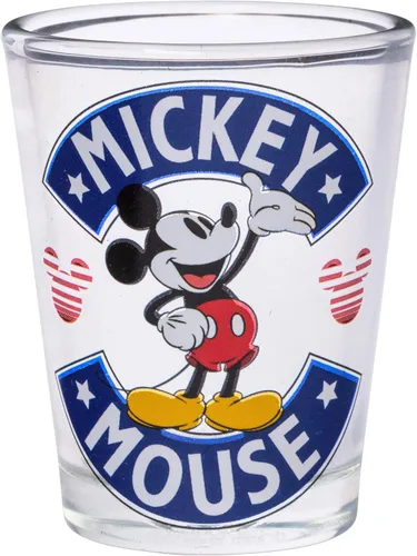 Vista 6 de Silver Buffalo Disney Classic Mickey Mouse - Paquete de 4 mini gafas, 1.5 onzas