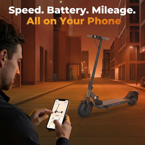 Vista 12 de Electric Scooter, 500W-1200W Peak Motor, 21-28 Mile, 8.5"-10" Tire