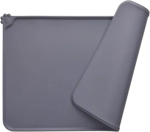 Vista 8 de Tapete de comida para perros, tapete de silicona antideslizante para alimentación de mascotas, mantel individual impermeable para perros pequeños