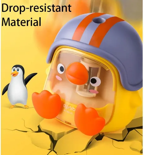 Vista 4 de Sacapuntas eléctrico, diseño lindo de AZLNRMU adecuado para lápices de colores (0.23 a 0.39 pulgadas), hoja para afilar rápidamente, kawaii adorable