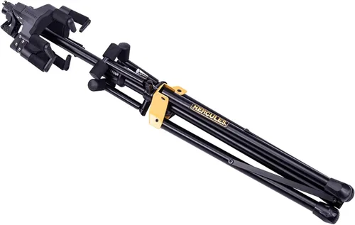 Vista 3 de Hercules Stands GS432B PLUS Tri - Soporte para guitarra con sistema de agarre automático y yugo plegable
