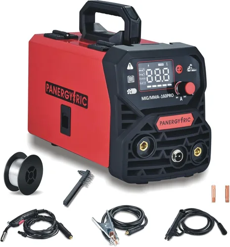 Vista 9 de Soldador MIG de 160A, 110V/220V Voltaje Dual 3 en 1 Soldador de Núcleo Fundente Soldador MIG sin Gas/TIG con Elevación/Electrodo Pantalla Digital