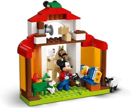 Vista 4 de LEGO Disney Mickey and Friends Mickey Mouse & Donald Duck's Farm 10775 Kit de construcción; un juego creativo para niños; nuevo 2021 (118 piezas)