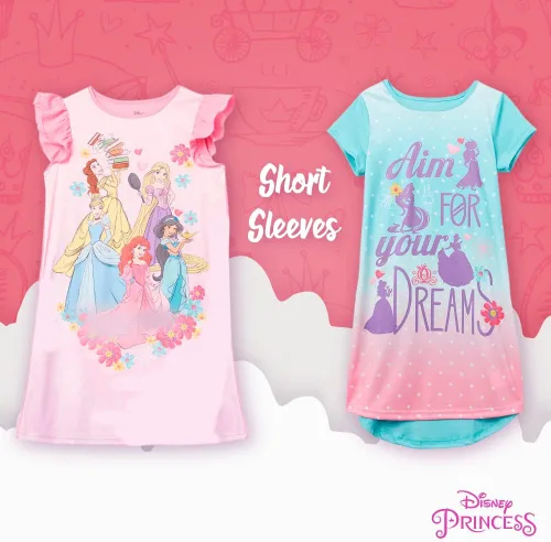 Vista 4 de Girls' Princess Frozen Minnie Mouse 3-Pack Nightgown