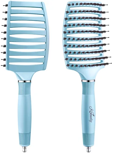 Vista 7 de KTKUDY Cepillo desenredante para cabello teñido, fino y frágil – Elimina nudos y reduce la rotura cepillo para cabello húmedo y seco – Cepillo