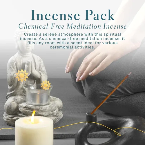 Vista 6 de Incienso tibetano antiguo de madera de agar, para mediación, yoga, oración, medicina aromática, alivio del estrés, calma