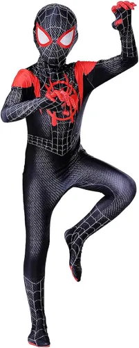 Vista 4 de ETomey Disfraz de Halloween para niños, traje de cosplay de superhéroe para niños