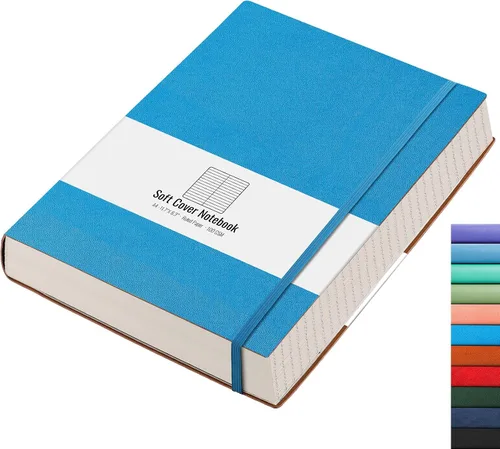 Vista 11 de AHGXG Cuaderno universitario rayado A4 - Cuaderno en blanco A4 extragrande con líneas - 320 páginas de diario grueso para escribir, papel grueso