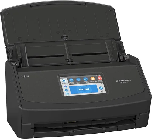 Vista 3 de Fujitsu ScanSnap iX1500 Escáner de documentos dúplex a color con pantalla táctil para Mac y PC (modelo negro, versión 2020) (renovado)