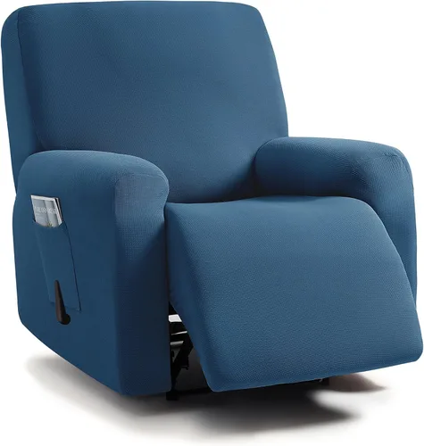 Vista 28 de ULTICOR - Juego de 8 fundas para sofá reclinable de jacquard, fundas elásticas para sofá reclinable para 3 cojines, fundas gruesas, suaves y Gris