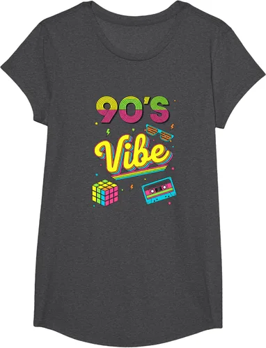 Vista 78 de 90s Nostalgia Retro Apparel - 90'S Vibe Retro T-Shirt Negro