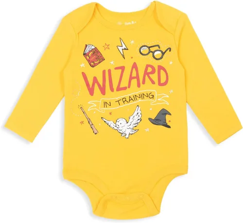Vista 4 de Harry Potter Paquete de 3 mamelucos para bebés recién nacidos a bebés