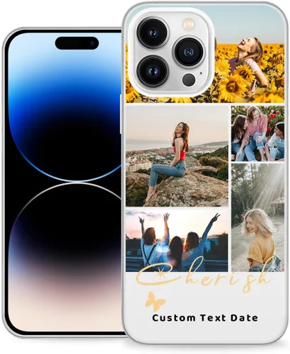 Vista 29 de Funda de teléfono personalizada para Apple iPhone 16, 15, 14, 13, 12, 11 Pro Max Plus Mini XR X XS 8 7+ SE 2022 2020 con imagen, logotipo, texto 01