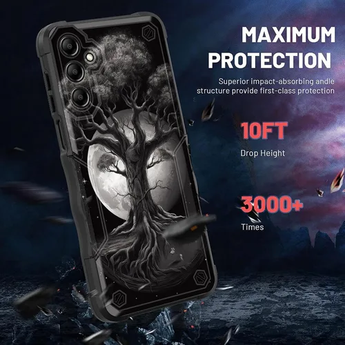 Vista 192 de Funda para Galaxy A14 5G, [Doble Capa][Protección contra Caídas de Grado Militar de 10 Pies] [Antideslizante] Funda Resistente a Prueba de Golpes